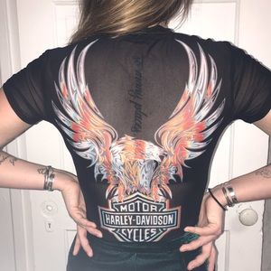 Harley Davidson Sheer Graphic Tee